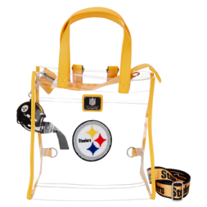 NFL Pittsburgh Steelers Clear Convertible Backpack & Tote Crossbody Stadium Bag