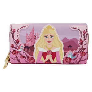 Sleeping Beauty Exclusive Princess Aurora Roses Wristlet Wallet